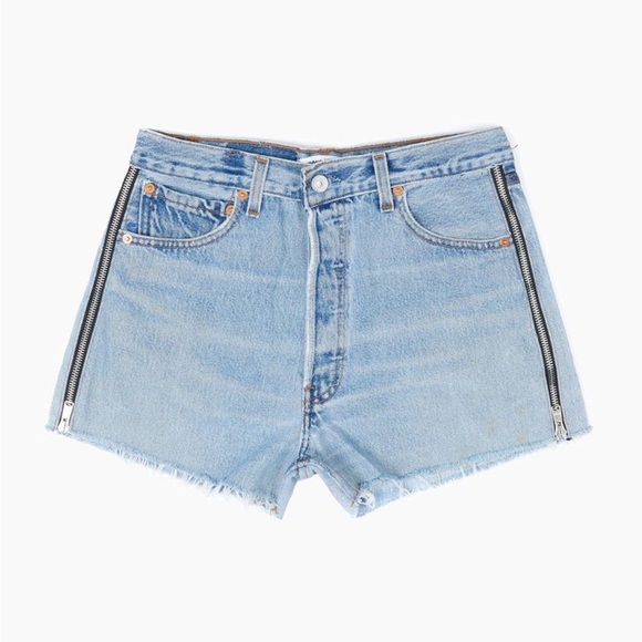 Re/Done Pants - RE/DONE X LEVI'S Side Zip Short